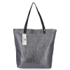 Bőr táska shopper bag Vittoria Gotti acél B24